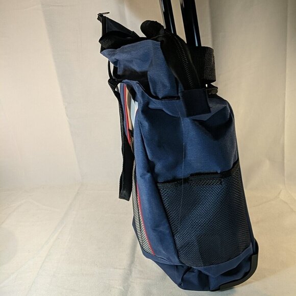 Roots Rolling Travel Bag Luggage Shouder Bag Blue Grey Black Wheels Roller - Picture 8 of 15